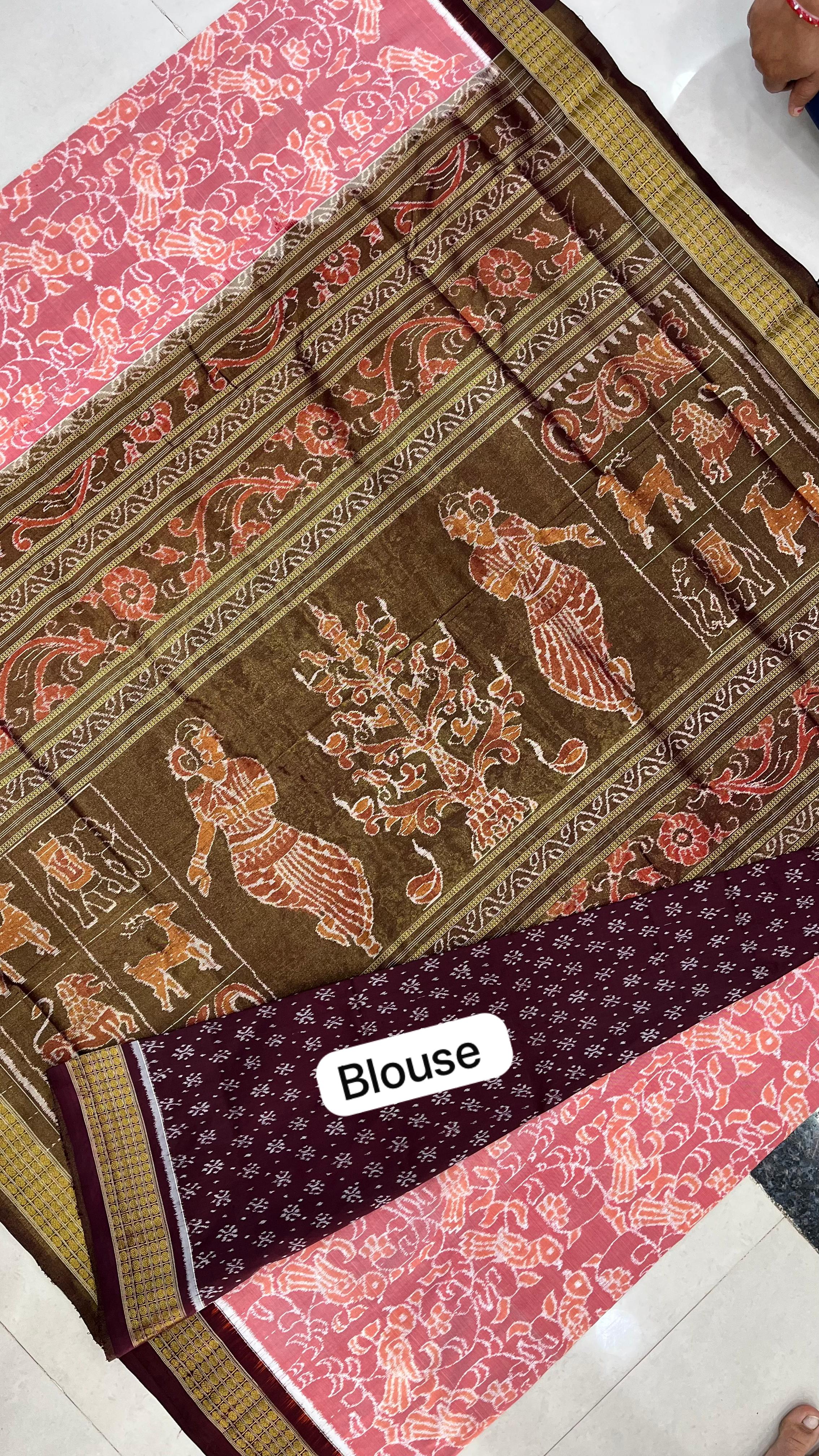 Exclusive design half tissue blouse piece