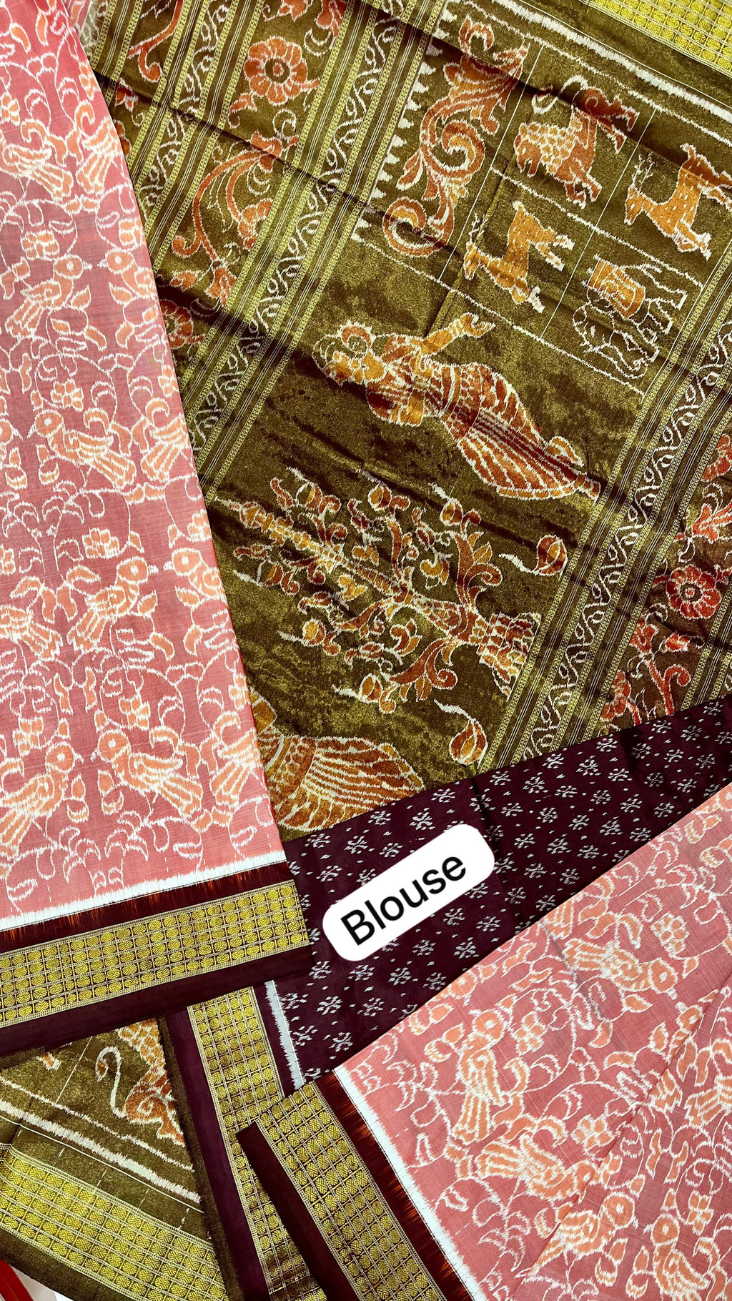 Exclusive design half tissue blouse piece