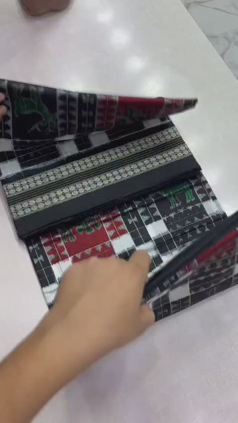 Pure Sambalpuri Utkal Laxmi saree with small animals motifs